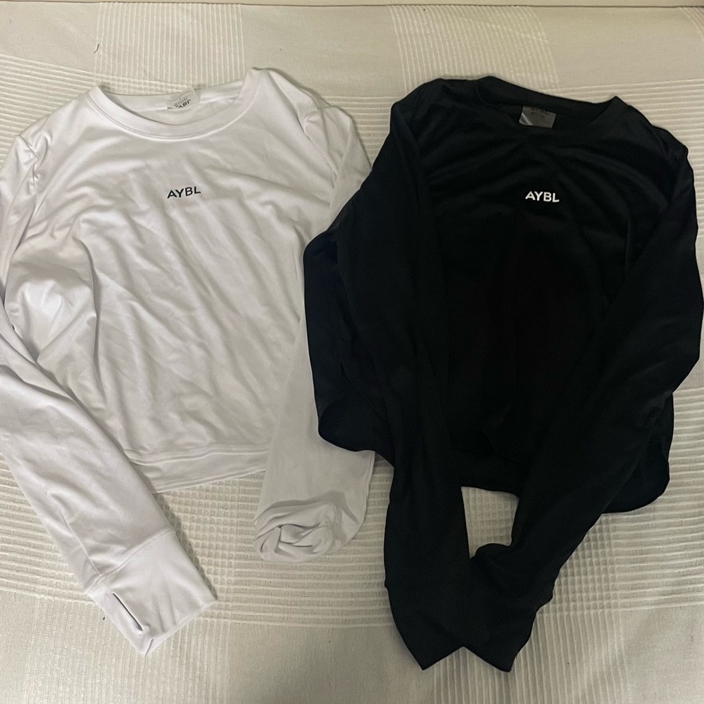 size large AYBL gym shirts